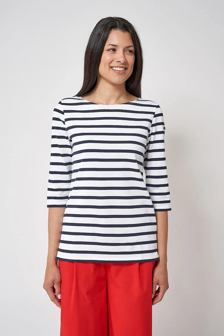 CAMISETA BATELA MARSELLESA MANGA FRANCESA BLCO/MNO 2