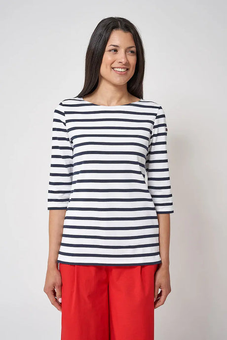 CAMISETA BATELA MARSELLESA MANGA FRANCESA BLCO/MNO 2