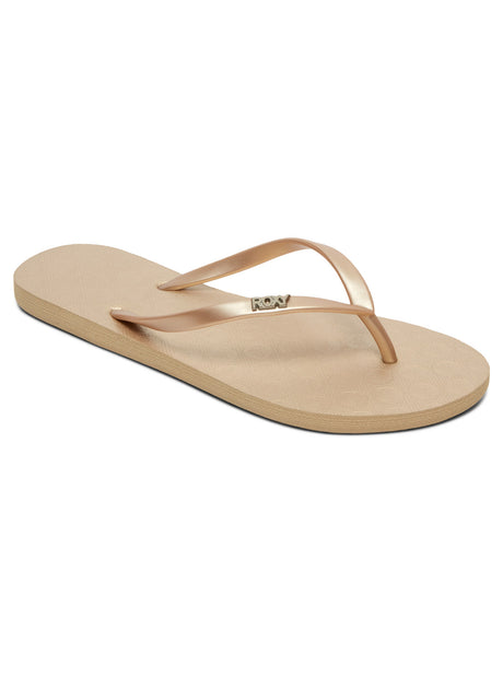 CHANCLA DEDO ROXY VIVA DORADO 1