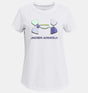 CAMISETA UNDER ARMOUR COLORBLOCK BIG LOGO BLANCO 1