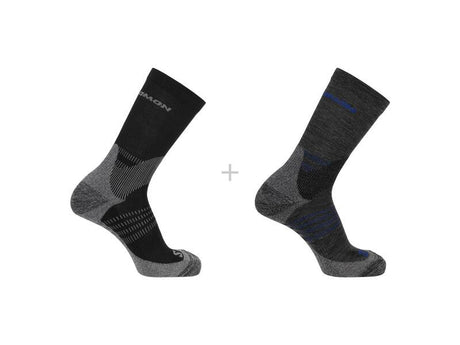 CALCETIN SALOMON X ULTRA ACCESS CREW NGR/GRIS 1