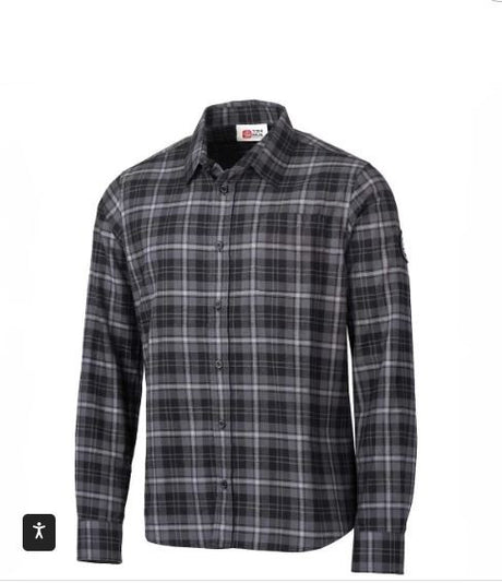 Camisa de hombre Grole Ternua NEGRA GRIS A CUADROS 1