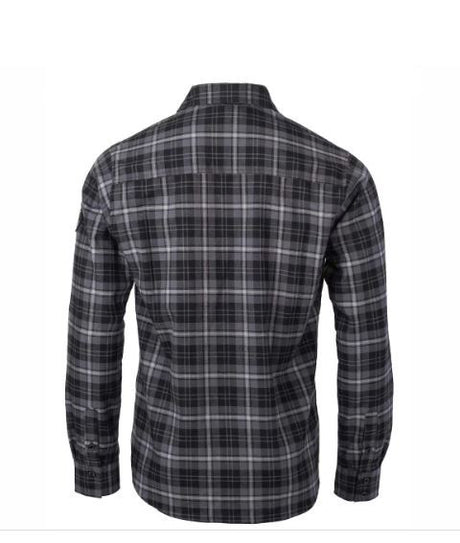 Camisa de hombre Grole Ternua NEGRA GRIS A CUADROS 2