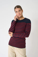 JERSEY LANA BATELA SRA RAYADO BOTONES 2