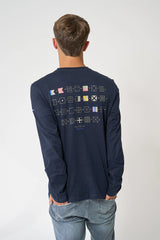 CAMISETA BATELA ALGODÓN BANDERAS MARINO 1