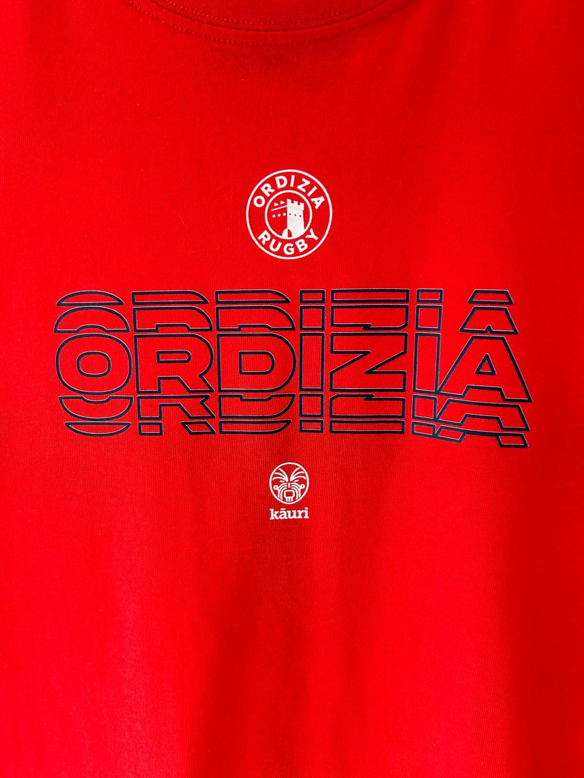 CAMISETA MANGA CORTA ORDIZIA RUGBY ROJO 2