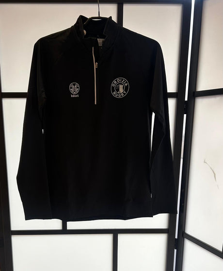 POLO 1/2 CREMALLERA ORDIZIA RUGBY NEGRO 2