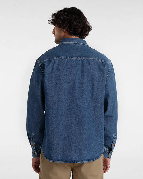 CAMISA VANS DENIM STEVENS AZUL 2