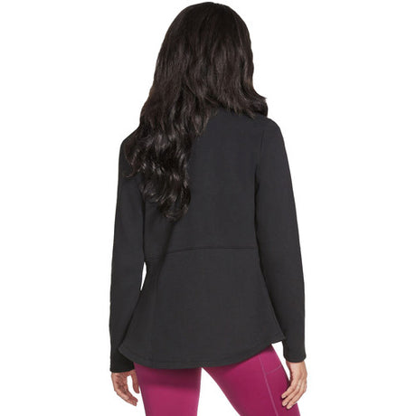 CHAQUETA MUJER INTERIOR CALIENTE EXTERIOR ALGODON NEGRA ENTALLADA 2