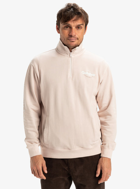 SUDADERA QUIKSILVER SLAB BEIGE 1