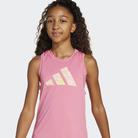 CAMISETA SIN MANGAS DE NIÑA MARCA ADIDAS COLOR ROSA 1