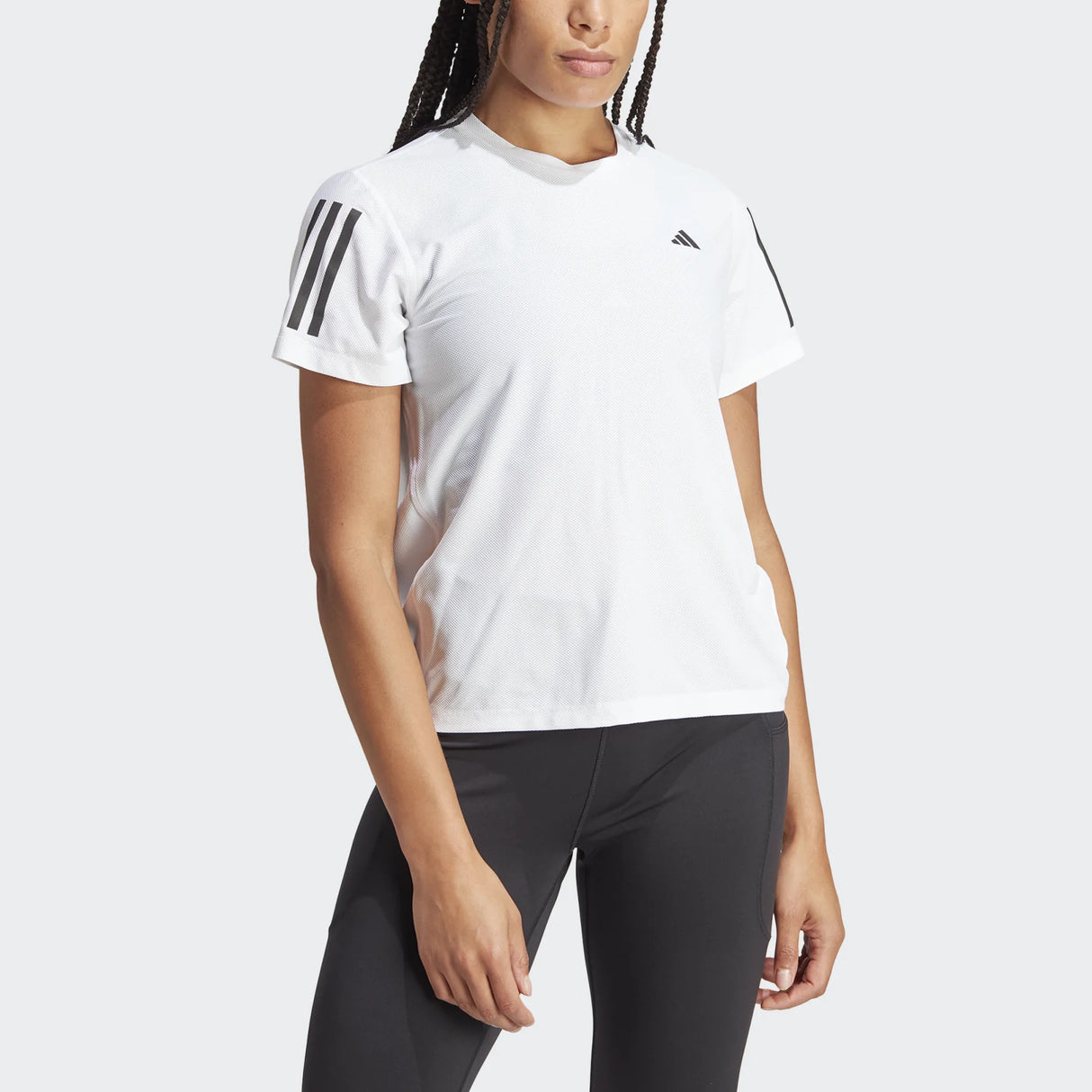 CAMISETA TRASPIRABLE ADIDAS PARA MUJER COLOR BLANCO 2