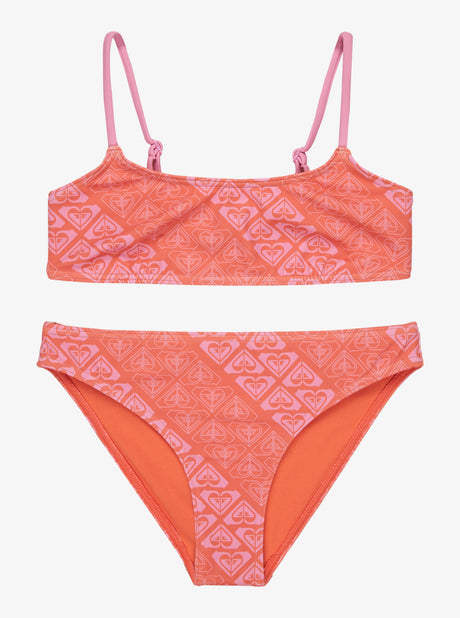 BIKINI DEPORTIVO PARA NIÑA, MARCA ROXY NARANJA 1