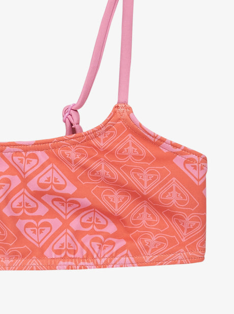 BIKINI DEPORTIVO PARA NIÑA, MARCA ROXY NARANJA 2