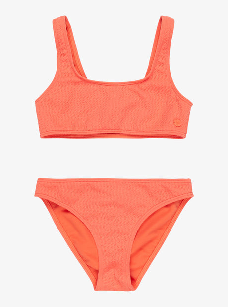 BIKINI DEPORTIVO PARA NIÑA, MARCA ROXY NARANJA 1