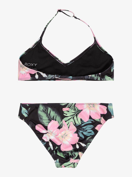 BIKINI DEPORTIVO PARA NIÑA, MARCA ROXY ESTAMPADO FLORES 2