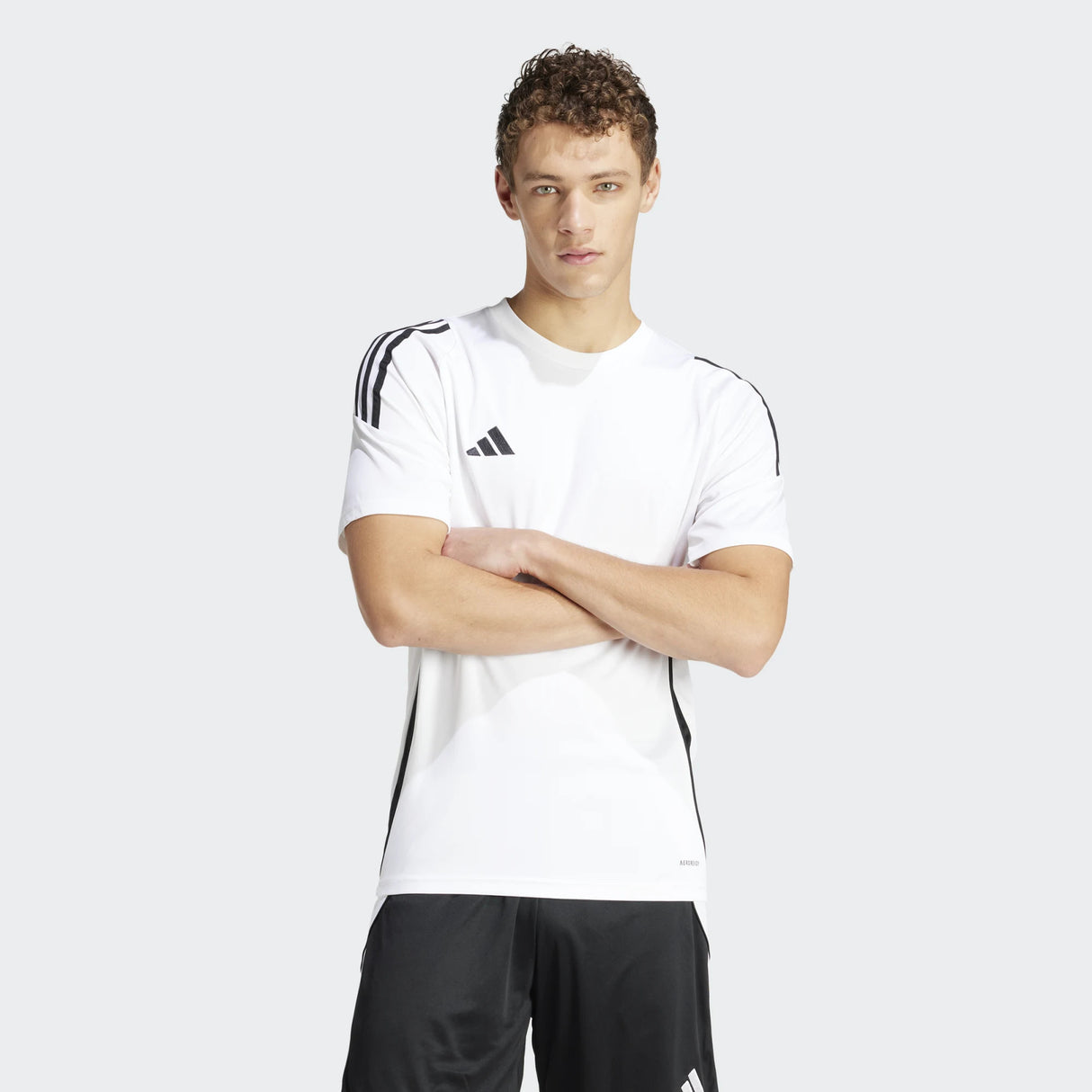 CAMISETA TRASPIRABLE DE ADIDAS BLANCO NEGRO 1
