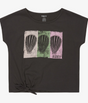 CAMISETA MANGA CORTA CONCHAS NIÑA ROXY COLOR NEGRO 1