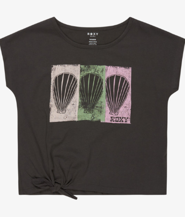 CAMISETA MANGA CORTA CONCHAS NIÑA ROXY COLOR NEGRO 1