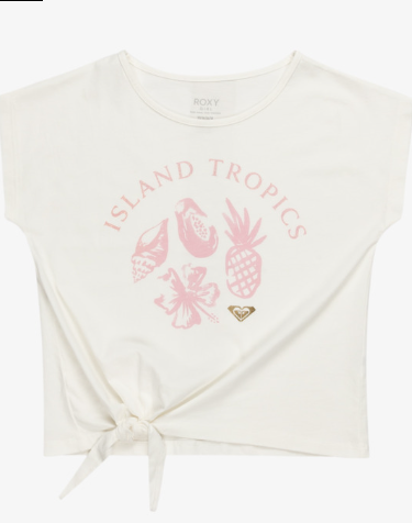 CAMISETA MANGA CORTA PIÑAS NIÑA ROXY COLOR BLANCO 1