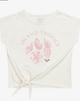 CAMISETA MANGA CORTA PIÑAS NIÑA ROXY COLOR BLANCO 1