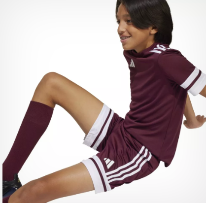 SHORT FINO NIÑO ADIDAS COLOR GRANATE 1