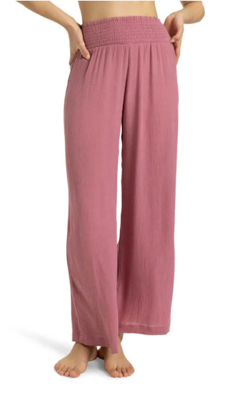 PANTALON VERANO GOMA ROXY COLOR ROSA 1
