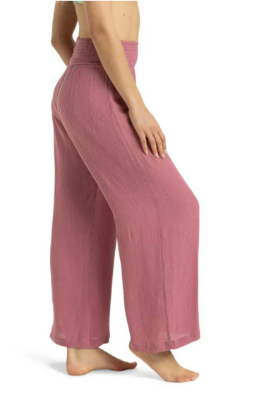 PANTALON VERANO GOMA ROXY COLOR ROSA 2