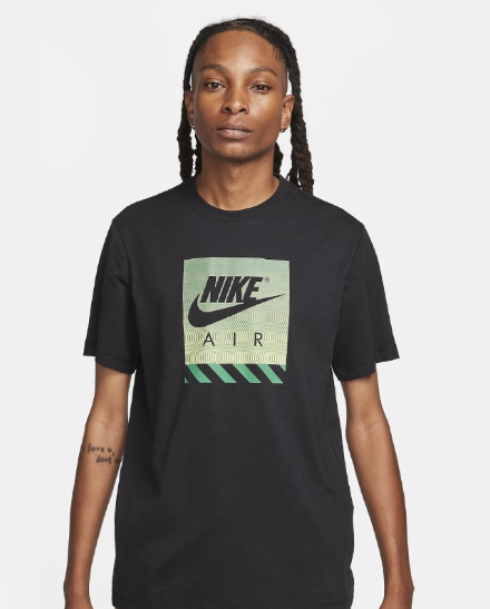 CAMISETA CORTA NIKE AIR NEGRO 1