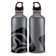 BOTELLA GRIS LOGO NEGRO 0´75 BOCA ANCHA TAPA ROSCA 1