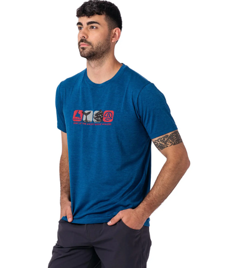 CAMISETA MANGA CORTA TRANSPIRABLE TERNUA COLOR AZUL 2
