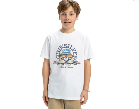 CAMISETA MANGA CORTA NIÑO CALABERA QUICKSILVER COLOR BLANCO 1
