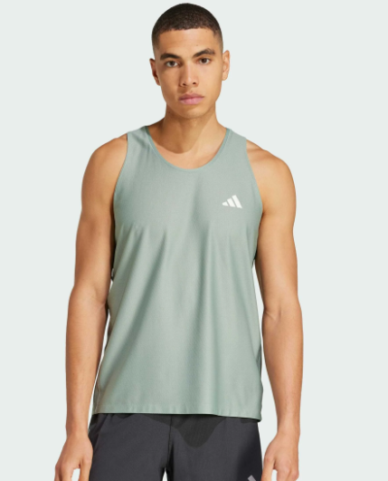 CAMISETA TIRANTES TRANSPIRABLE ADIDAS COLOR VERDE 1