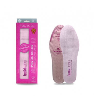 PLANTILLAS GEL ALOE VERA PERFUMADA FOOTGEL COLOR ROSA 1