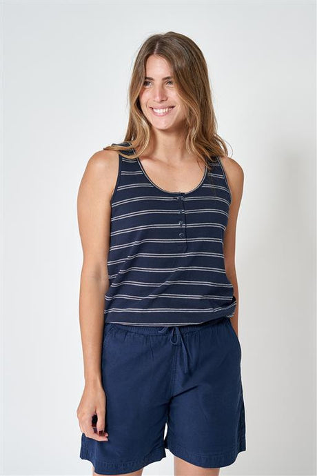 CAMISETA TIRANTE RALLAS BATELA COLOR MARINO 1