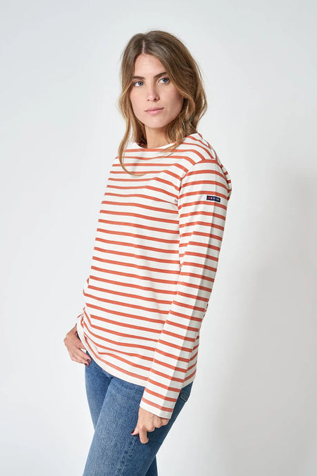 CAMISETA RAYAS BATELA COLOR CRUDO 1