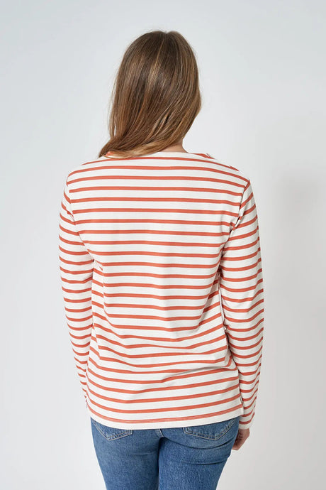 CAMISETA RAYAS BATELA COLOR CRUDO 2
