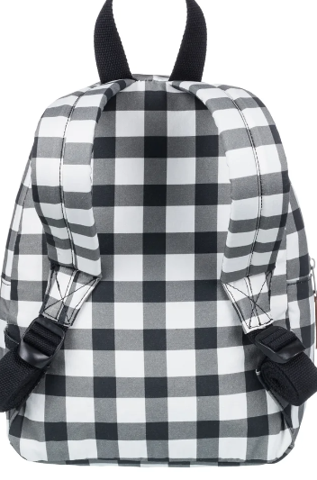 MOCHILA CUADRADOS ROXY COLOR NEGRO 2