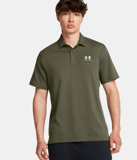 POLO CORTO LISO UNDER ARMOUR COLOR KAKI 1