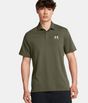 POLO CORTO LISO UNDER ARMOUR COLOR KAKI 1
