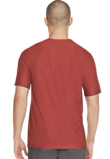 CAMISETA CORTA SKECHERS COLOR GRANATE 2