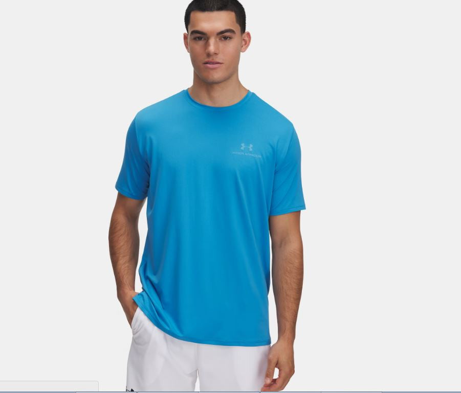 CAMISETA MANGA CORTA TRASPIRABLE TECH UNDER ARMOUR AZUL 1