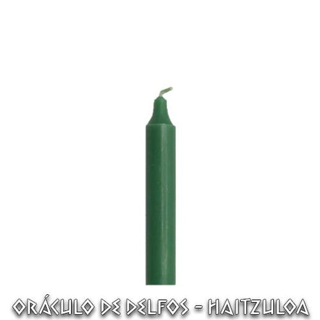 Vela Bujía Pequeña verde oscuro 1