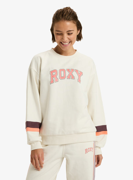 SUDADERA ROXY ESSENTIAL ENERGY BEIGE 1