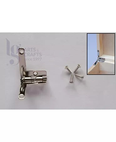 6 BISAGRAS CROMADAS 3X2CM 1