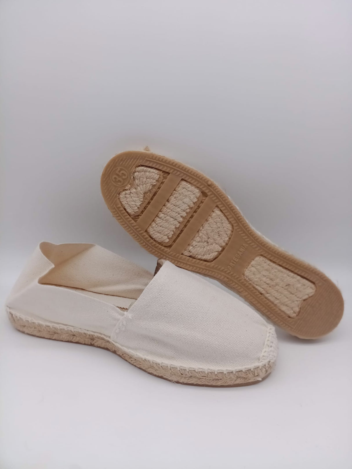 alpargata plana beige