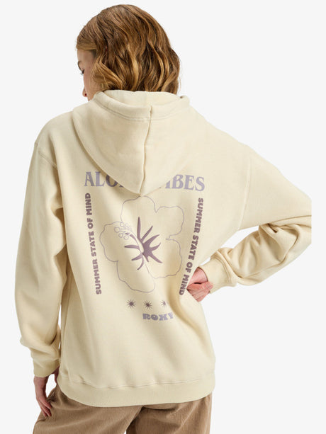 SUDADERA ROXY SURF STOKED BEIGE 2