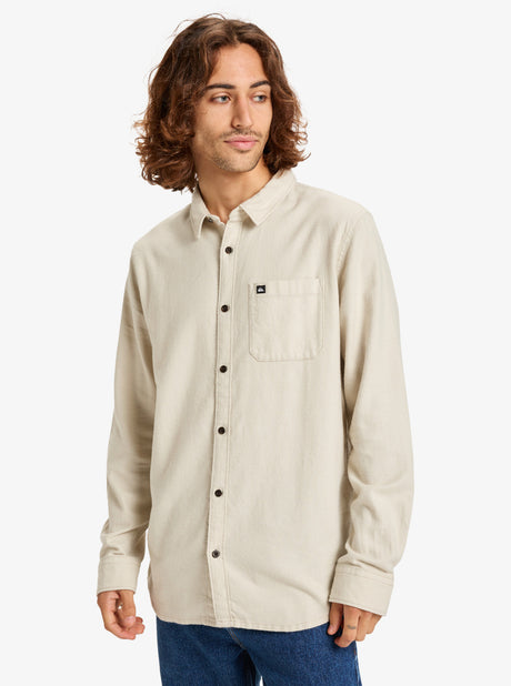 CAMISA HOMBRE FRANELA TEJIDO AGRADABLE COLOR CRUDO MARCA QUIKSILVER 2