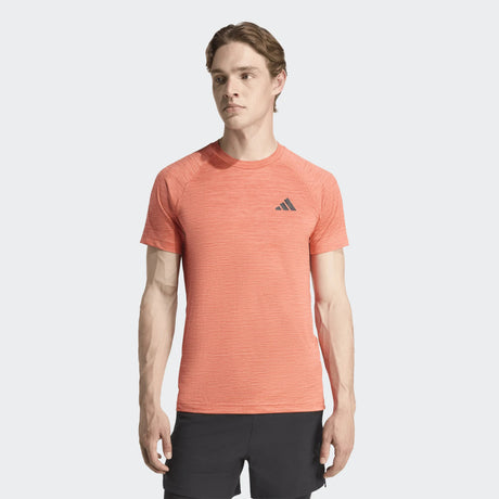 CAMISETA TRASPIRABLE NARANJA PARA HOMBRE COLOR NARANJA JASPEADO 1