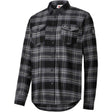 CAMISA FRANELA CUADROS PARA HOMBRE MARCA TERNUA NEGRO GRIS 1